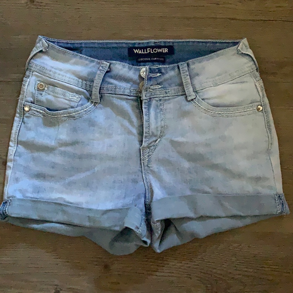 Sparkle jean shorts
